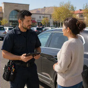 Auto locksmith responding to a car lockout near Grossmont Center in El Cajon