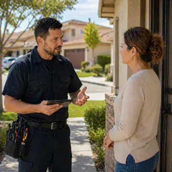Residential locksmith helping a homeowner locked out in El Cajon San Diego